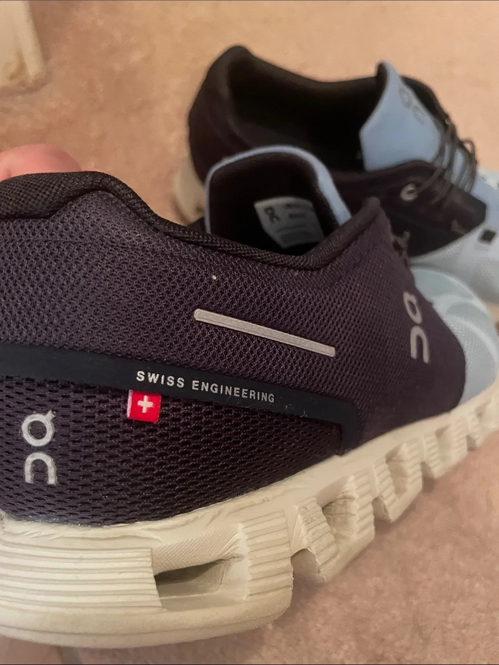 On Running Men’s Athletic Shoes in Light Blue and Black